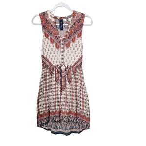 Blue Rain Francesa's Bohemian Sleeveless Dress - Multicolor - Small